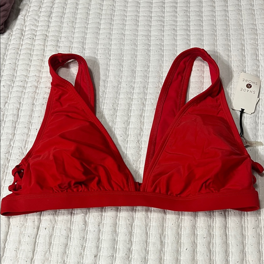 Shade & Shore Bold Red Swim Top